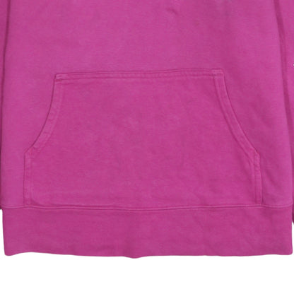 The North Face Womens Pink Pullover Hoodie M Relaxed Fit Logo Sweatshirt