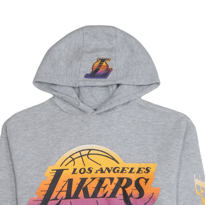 NBA Los Angeles Lakers Boys Grey Pullover Hoodie 11-12 Years Graphic Print