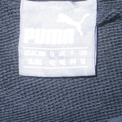Puma Women's Black Pullover Hoodie Size L Cotton Blend Logo Design