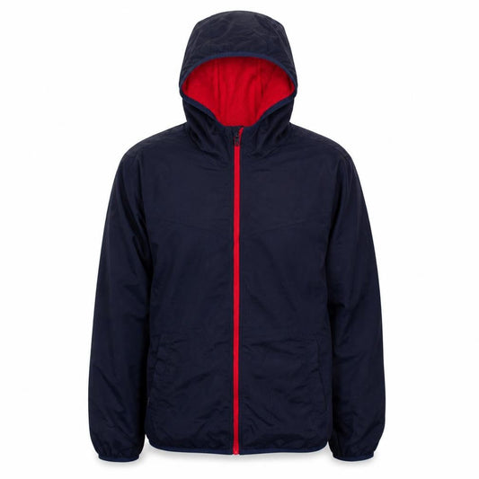Jack & Jones Men's Blue Hooded Windbreaker Jacket Size M