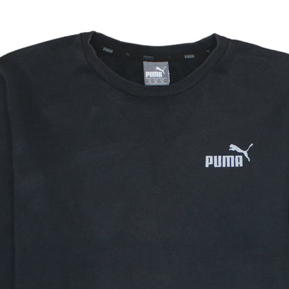 Puma Men’s Black Crew Neck Pullover Sweatshirt Size M