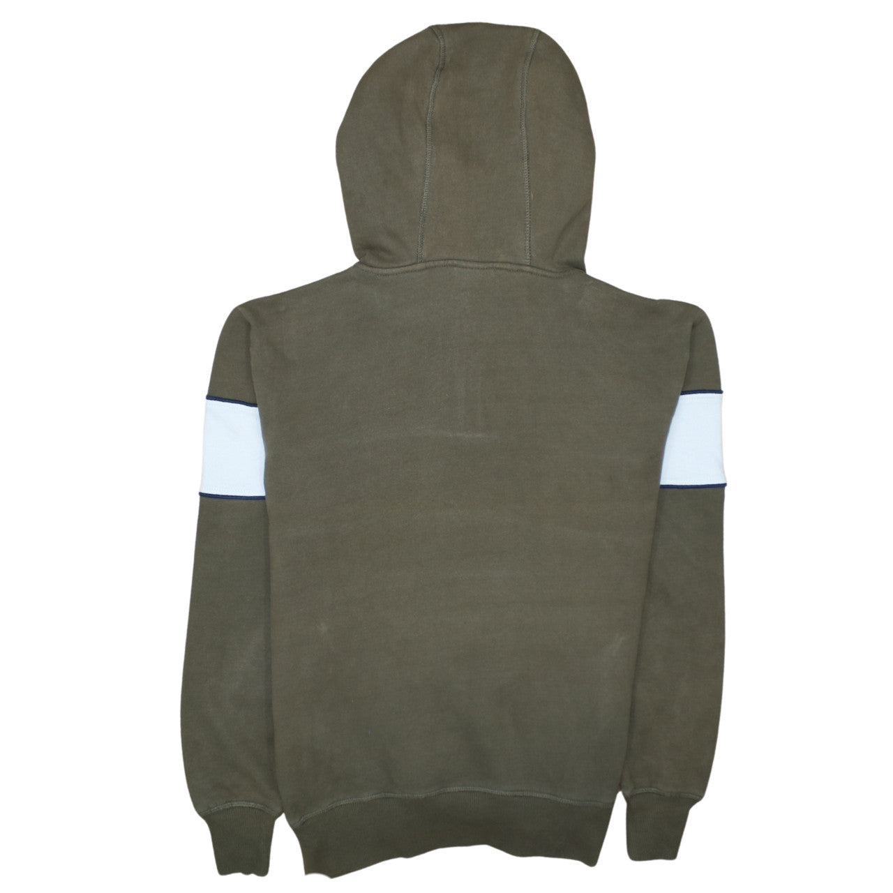 Ellesse Mens Green 1/2 Zip Hoodie Small Logo Sports Fleece