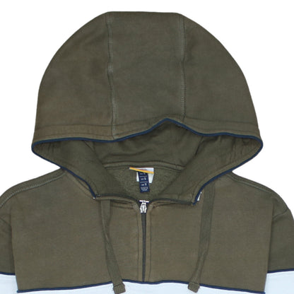 Ellesse Mens Green 1/2 Zip Hoodie Small Logo Sports Fleece