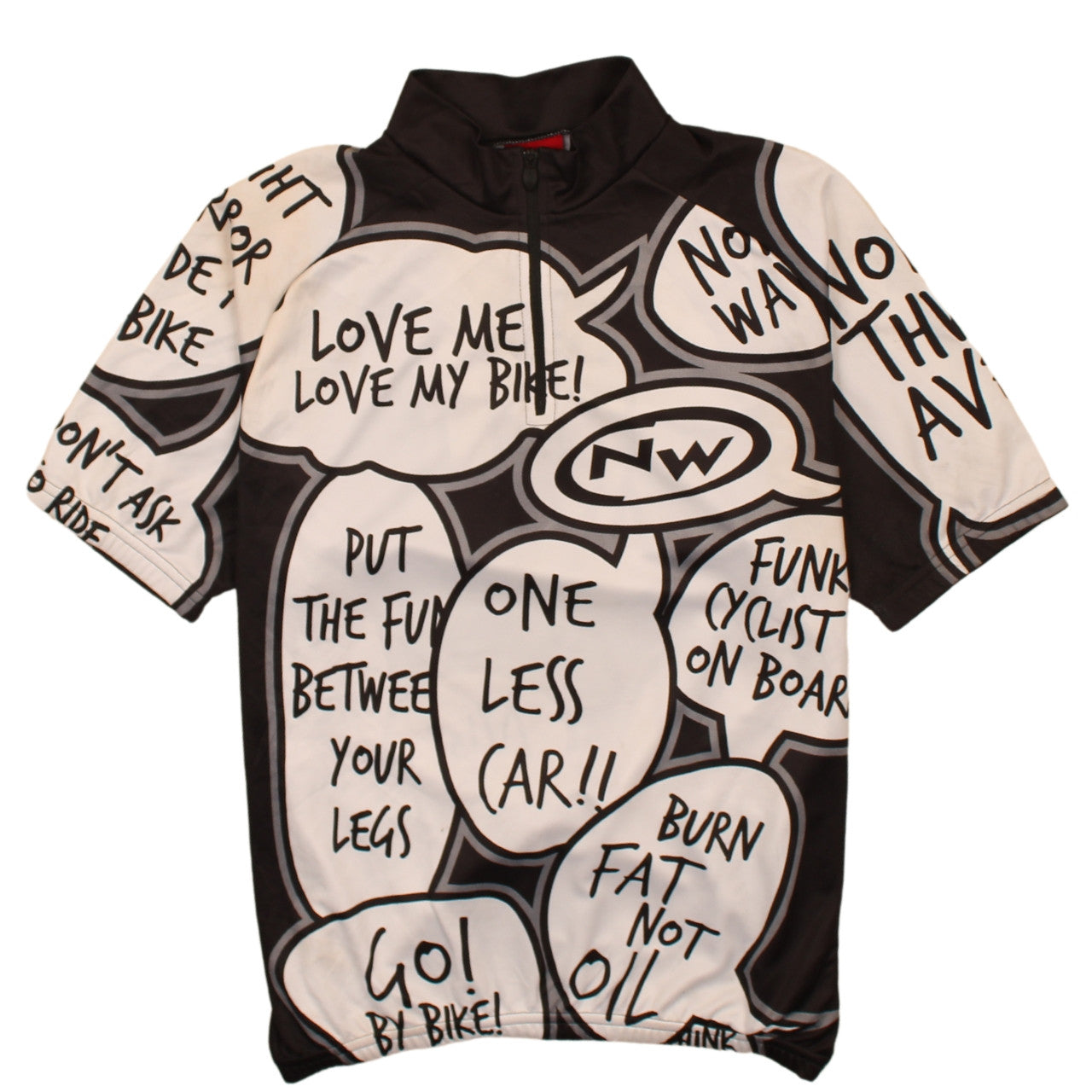 Northwave Men's Black Graphic Cycling Jersey Top Size S