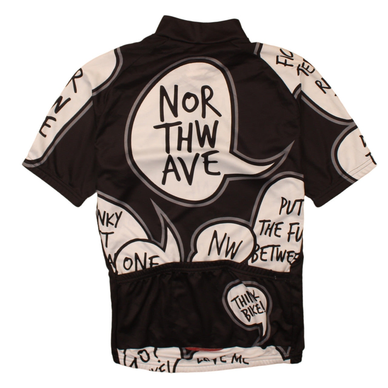 Northwave Men's Black Graphic Cycling Jersey Top Size S