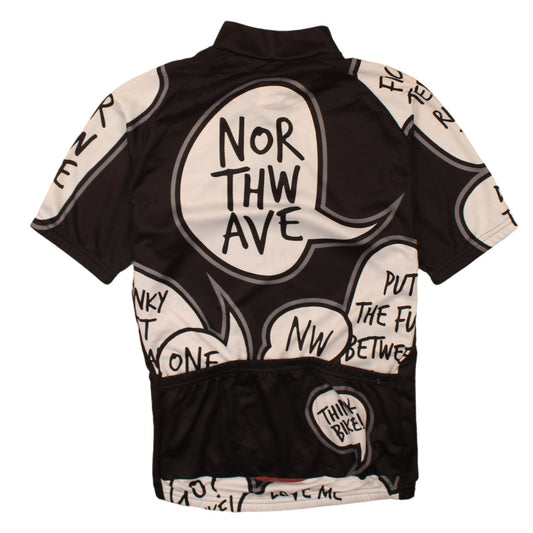 Northwave Men's Black Graphic Cycling Jersey Top Size S