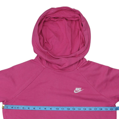 Nike Women’s Pink Pullover Hoodie Medium Cotton Blend Casual