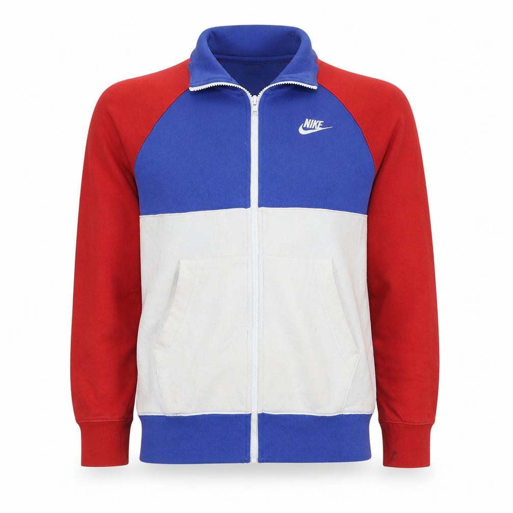 Nike Men's Blue Red White Full Zip Hoodie XS Sports Style