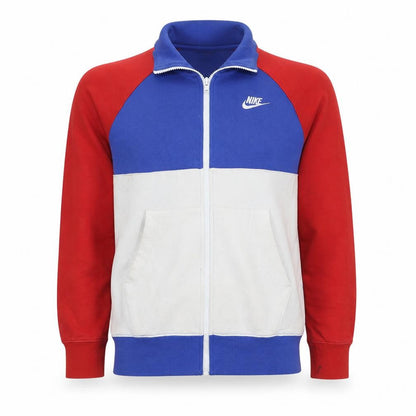 Nike Men's Blue Red White Full Zip Hoodie XS Sports Style