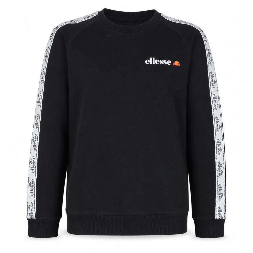 Ellesse Boys Black 14 Years Pullover Sweatshirt with Logo Trim
