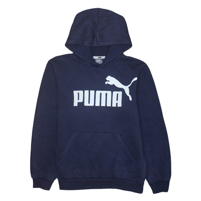 Puma Boys Navy Blue Pullover Hoodie 13-14 Years Hooded Sweatshirt