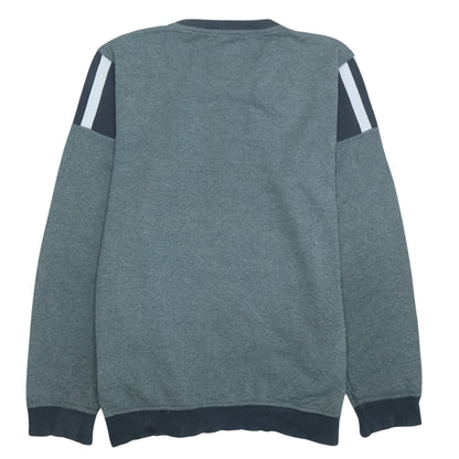 Adidas Men’s Grey Regular Fit Crew Neck Sweatshirt Size M
