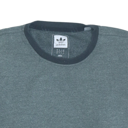 Adidas Men’s Grey Regular Fit Crew Neck Sweatshirt Size M