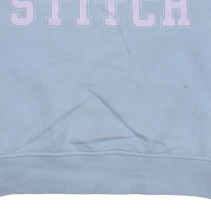 Primark Disney Women Blue Stitch Sweatshirt Size 12/14 Pullover