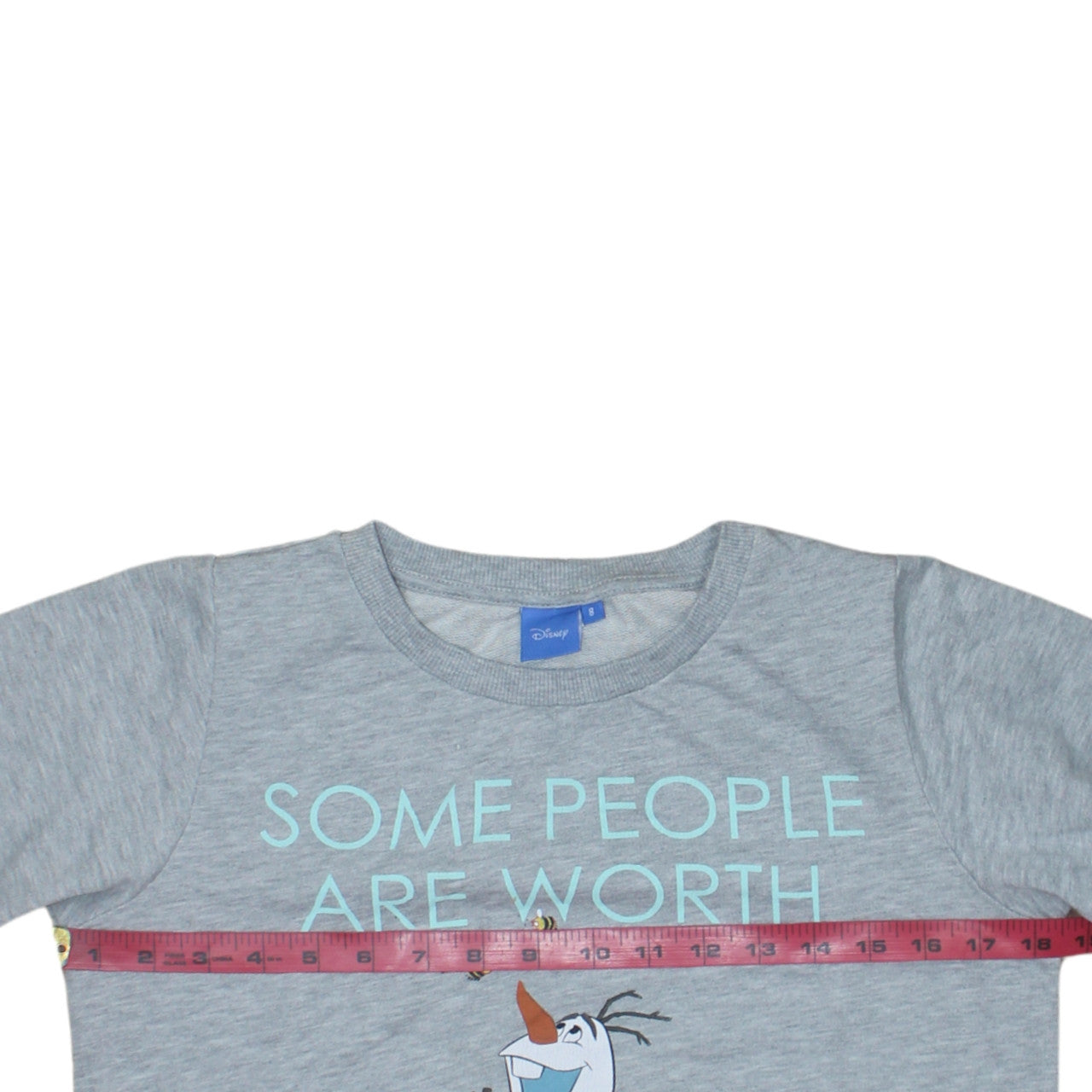 Disney Teens Grey Olaf Frozen Pullover Sweatshirt Size 8