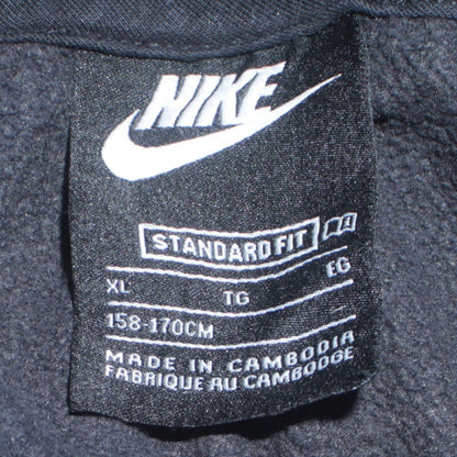 Nike Boys Black Pullover Hoodie XL 158-170cm Standard Fit Cotton Blend