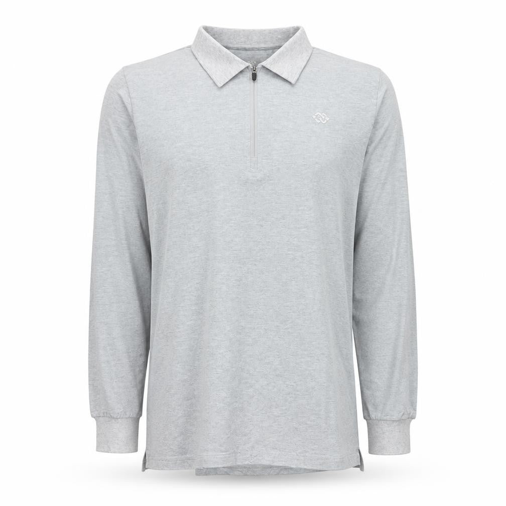 ProFiz Men’s Grey Collared 1/2 Zip Long Sleeve Sweatshirt M