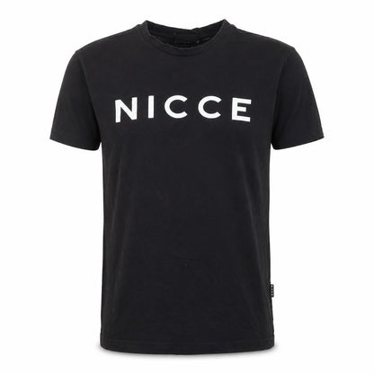 NICCE Men's Black Small Graphic Logo Cotton T-Shirt