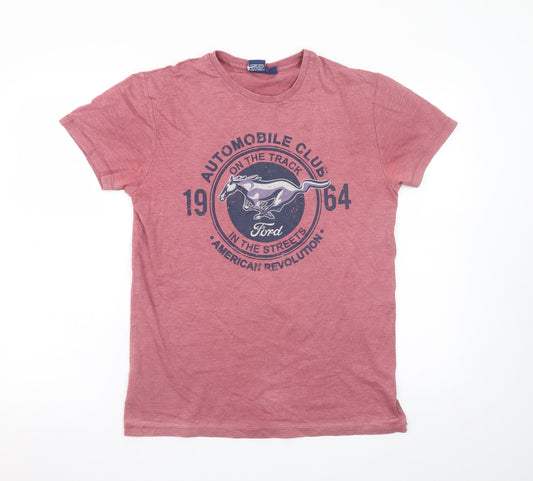 Ford Men's Red Graphic T-Shirt Medium 38-40 Vintage Style