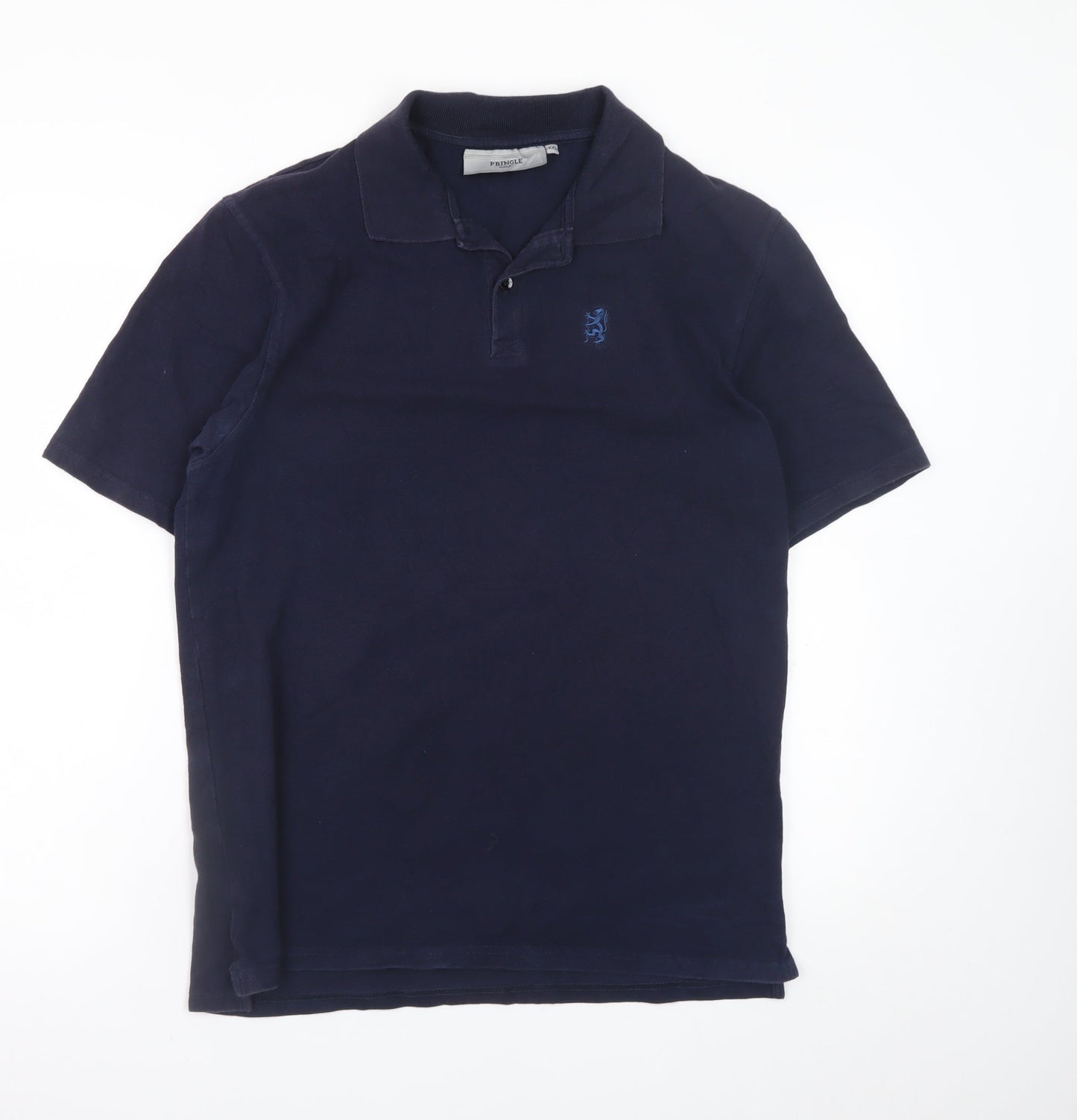 Pringle Golf Men's Blue 2XL Cotton Short Sleeve Polo Shirt