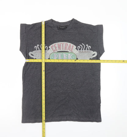 Friends Central Perk Women's Grey T-Shirt Size 10 Casual