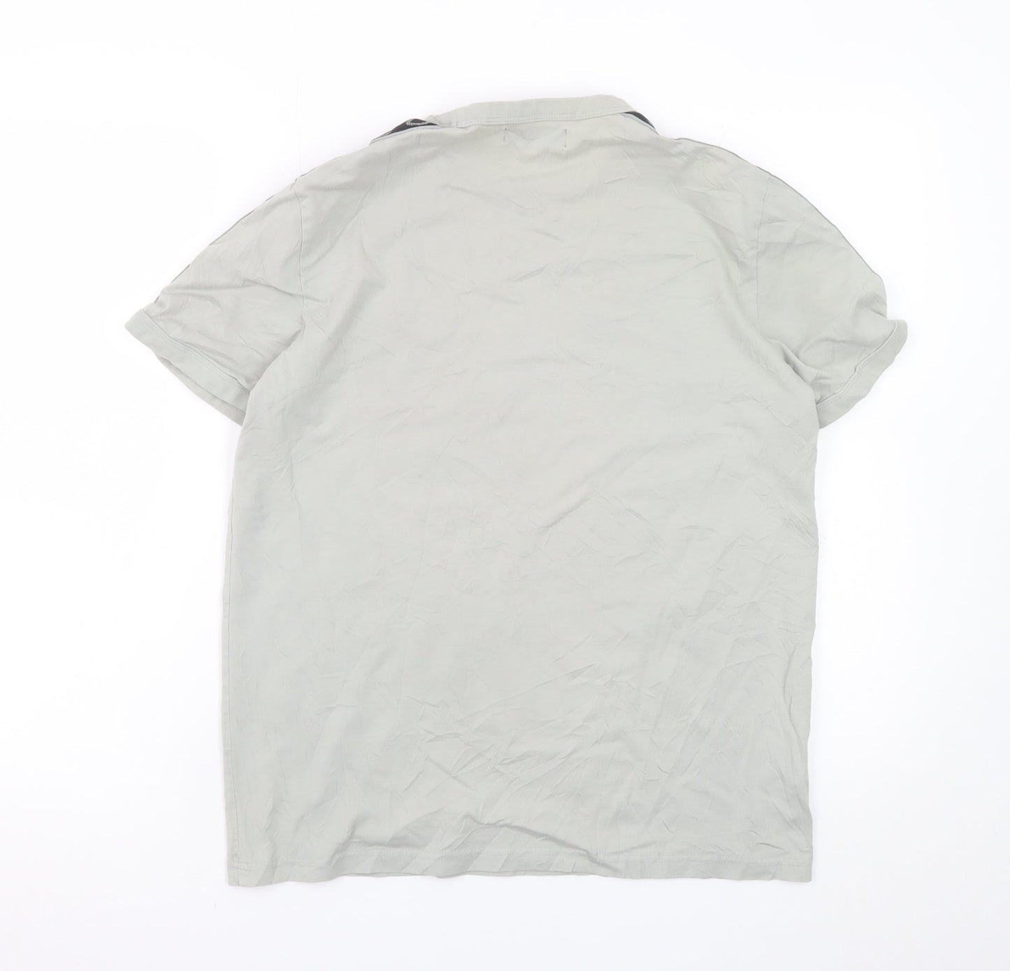 Fred Perry Men's Grey Crew Neck Short Sleeve T-Shirt Size M