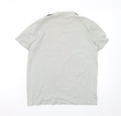 Fred Perry Men's Grey Crew Neck Short Sleeve T-Shirt Size M