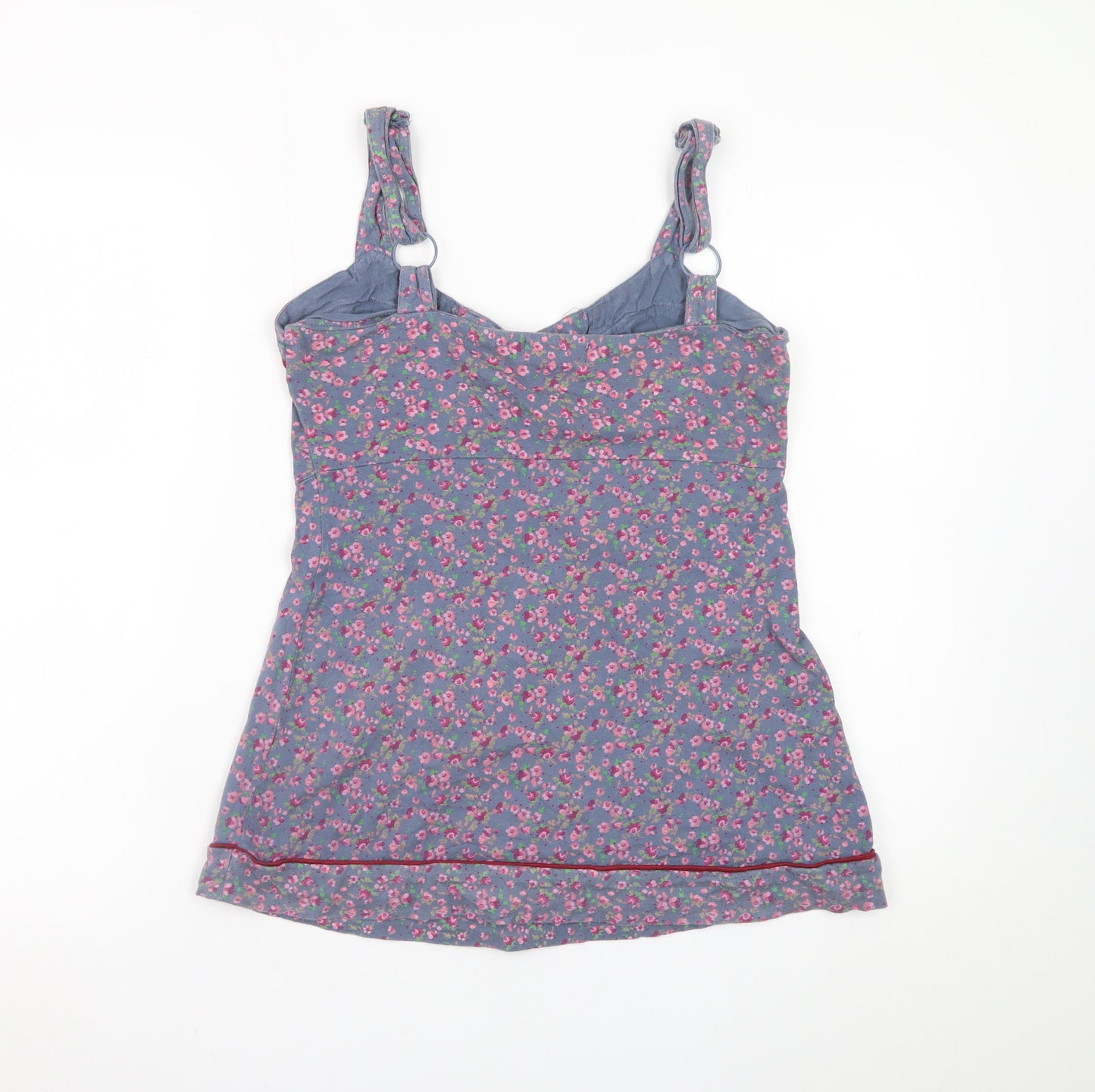Joe Browns Womens Blue Floral Cotton Camisole Top Size 8