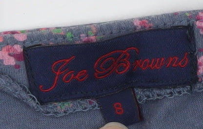 Joe Browns Womens Blue Floral Cotton Camisole Top Size 8
