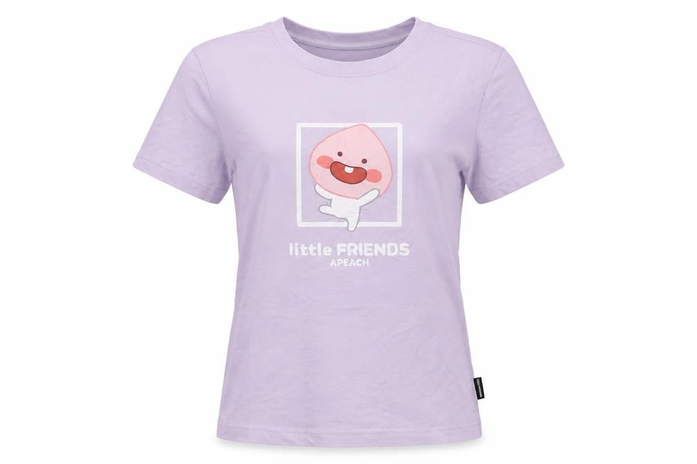 Little FRIENDS Women’s Purple Cotton Anime T-Shirt S