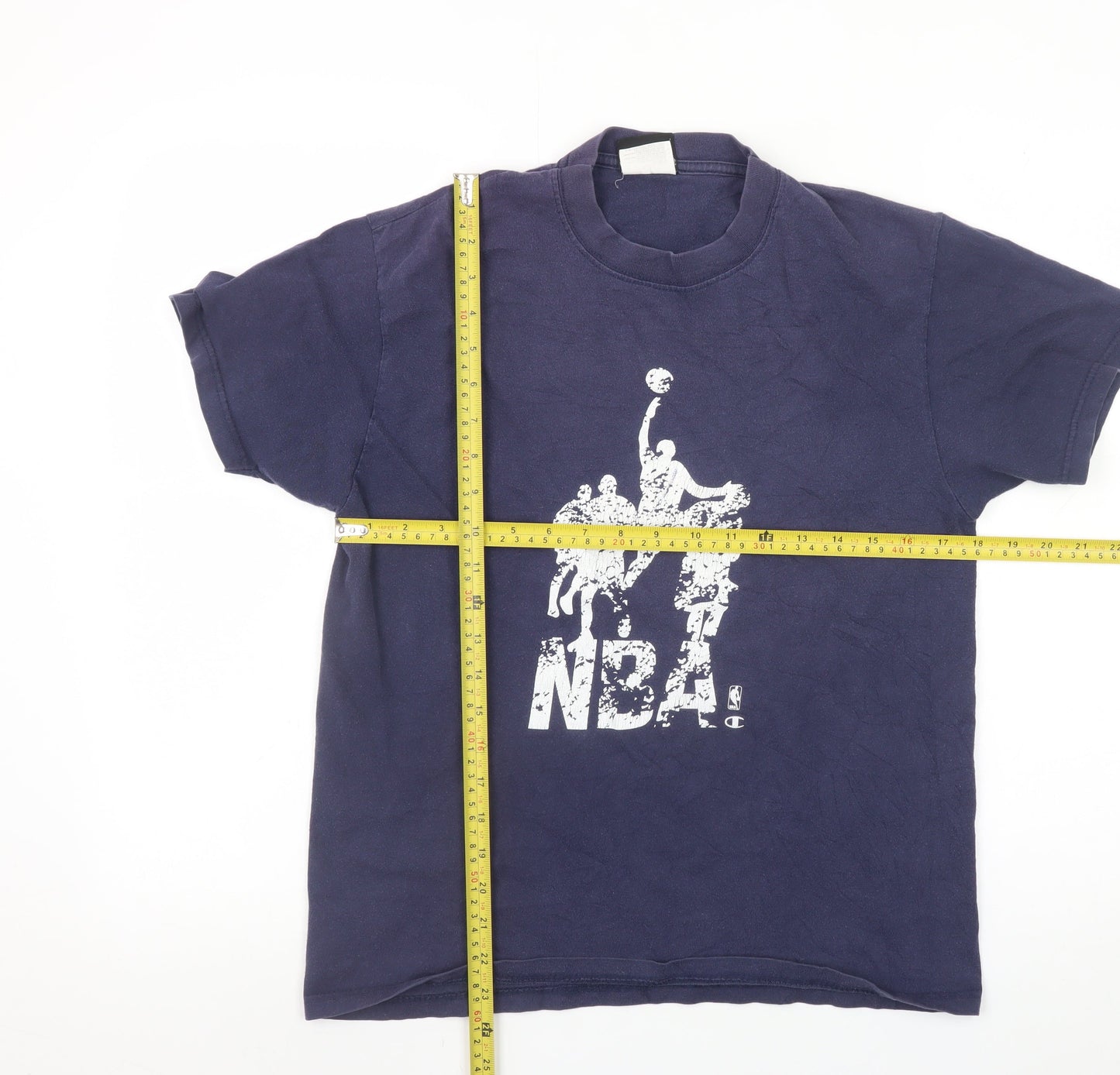 Champion Men's Navy NBA Graphic Print Short Sleeve T-Shirt Size S