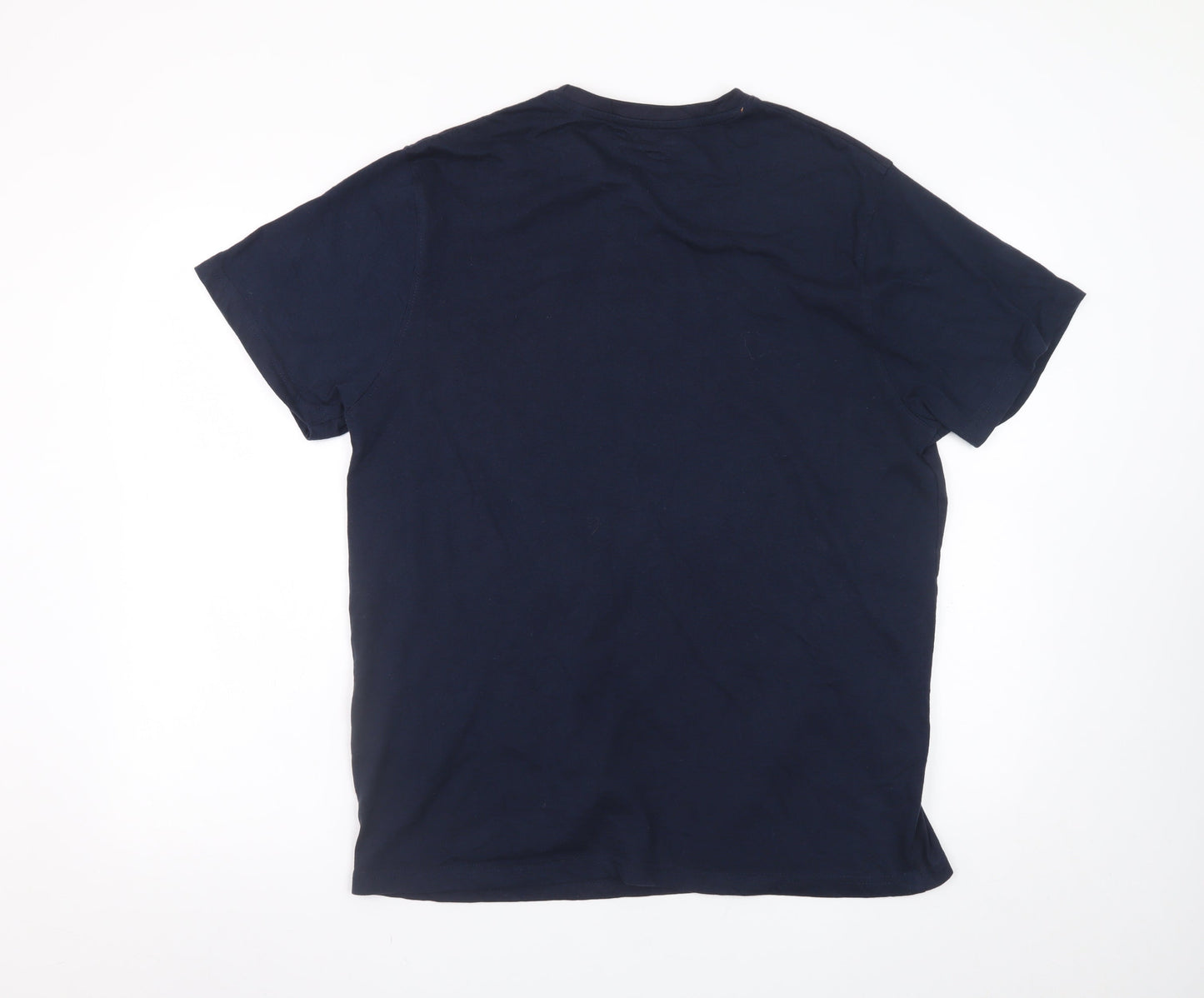 Mountain Warehouse Men's Blue Outdoor Graphic Cotton T-Shirt Size L