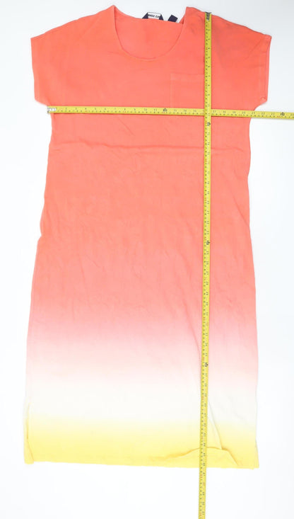 Lands' End Womens Multicoloured M T-Shirt Dress Cotton Stretch