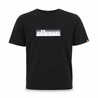 Ellesse Men's Black Medium Graphic Logo Cotton T-Shirt