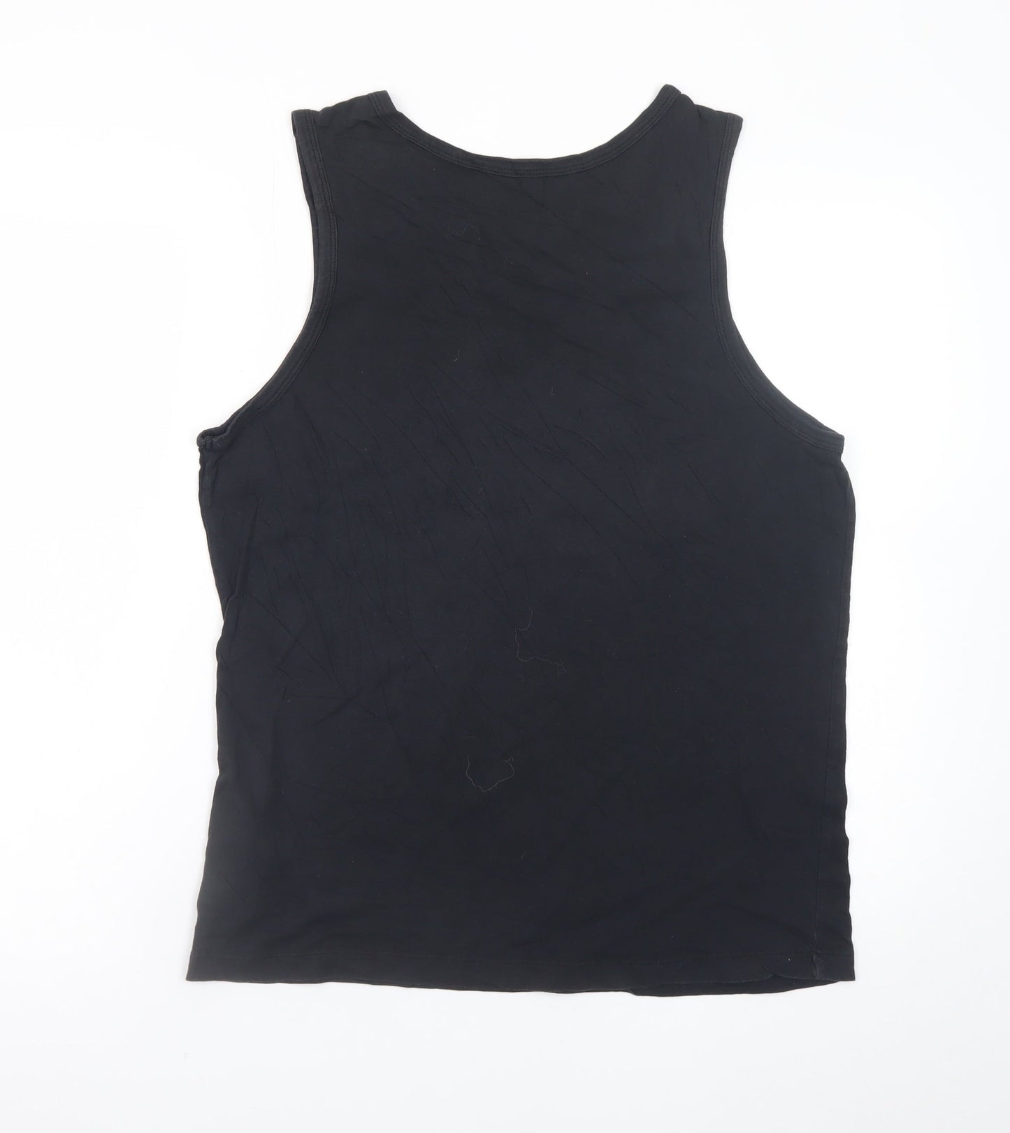 Nike Men's Black Sleeveless Sports Cotton T-Shirt M