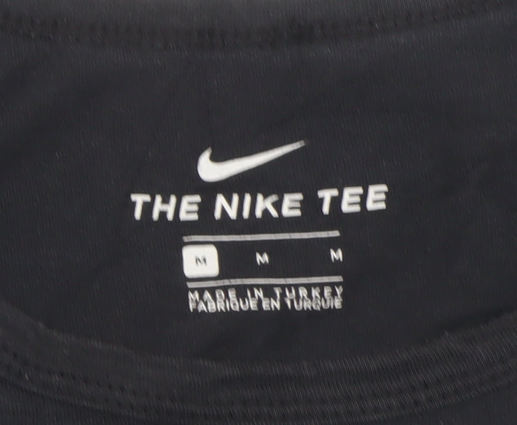 Nike Men's Black Sleeveless Sports Cotton T-Shirt M