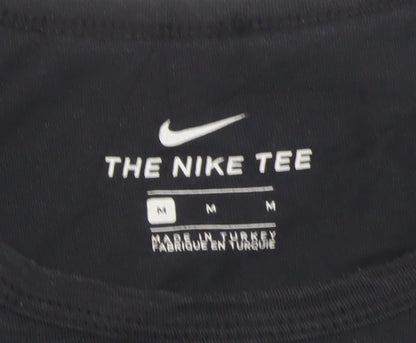 Nike Men's Black Sleeveless Sports Cotton T-Shirt M