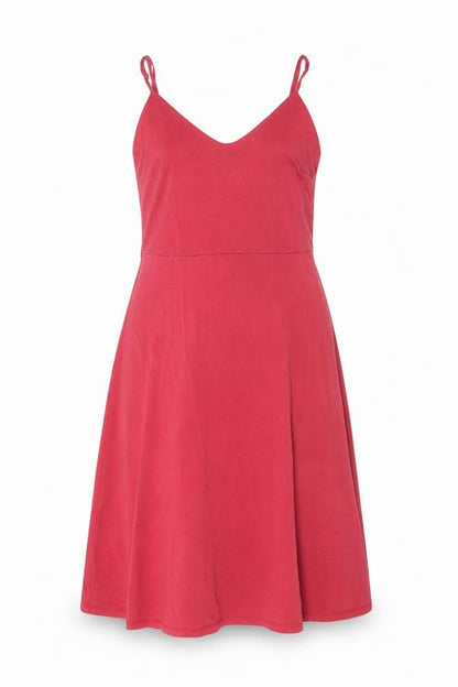 People Tree Women Red Size 10 Slip Dress Midi Lyocell Cotton