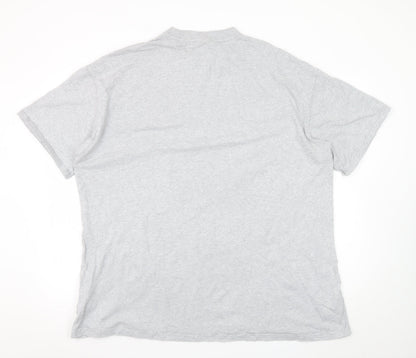 Puma Men's Grey Crew Neck Cotton Short Sleeve T-Shirt M