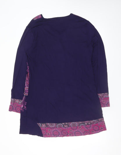 Joe Browns Women’s Purple Paisley A-Line Stretch Dress UK 18