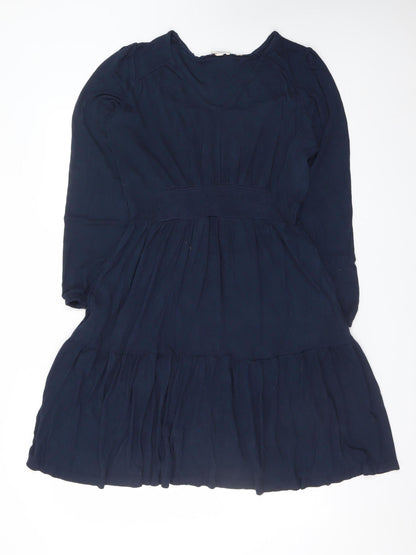 Fat Face Women’s Blue Size 10 Fit & Flare Long Sleeve Dress