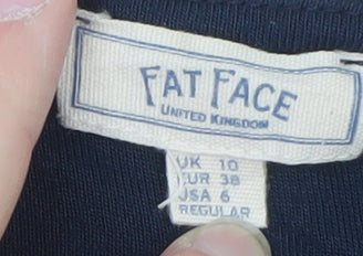 Fat Face Women’s Blue Size 10 Fit & Flare Long Sleeve Dress