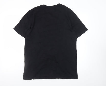 HUGO BOSS Men's Black XL Classic Crew Neck Cotton T-Shirt