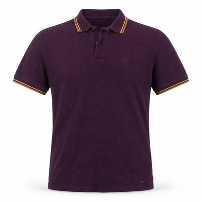 Firetrap Men's Purple Cotton Blend Polo Shirt Size M