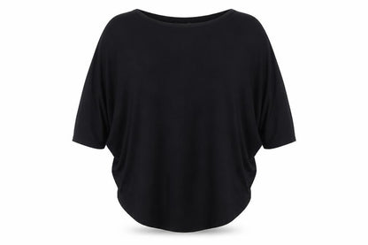 Phase Eight Women Black Size 12 Relaxed Jersey Tunic Blouse