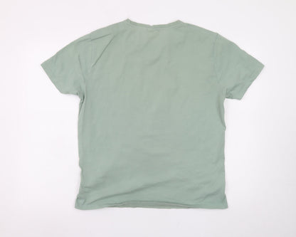 ASOS Design Men's Green Hot Sauce Graphic Cotton T-Shirt Size M