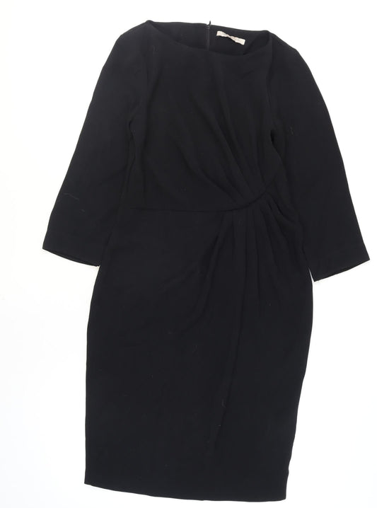 Marks and Spencer Women’s Black Sheath Knee Length Dress UK 8