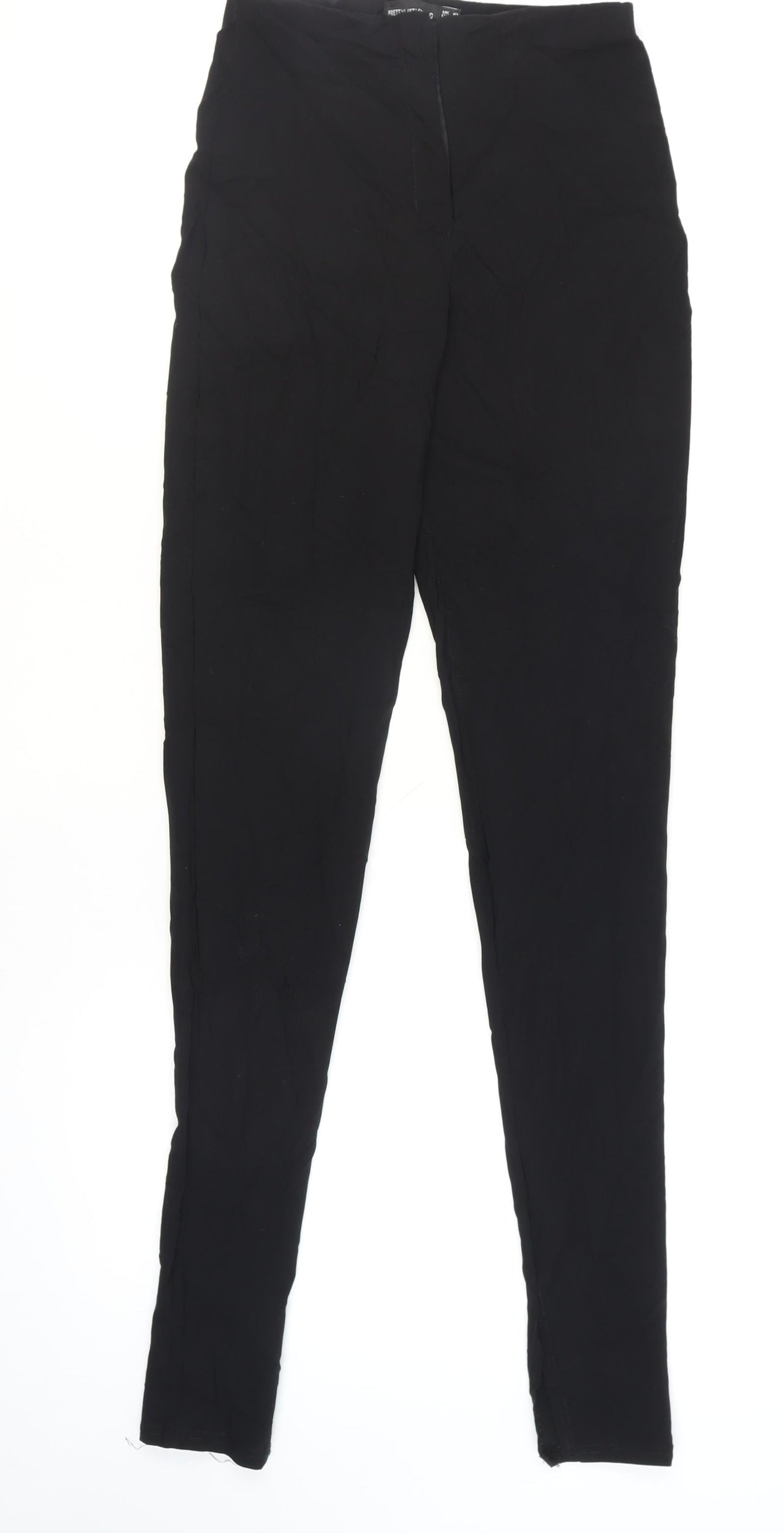 PrettyLittleThing Women’s Black Size 10 Slim Fit Stretch Leggings