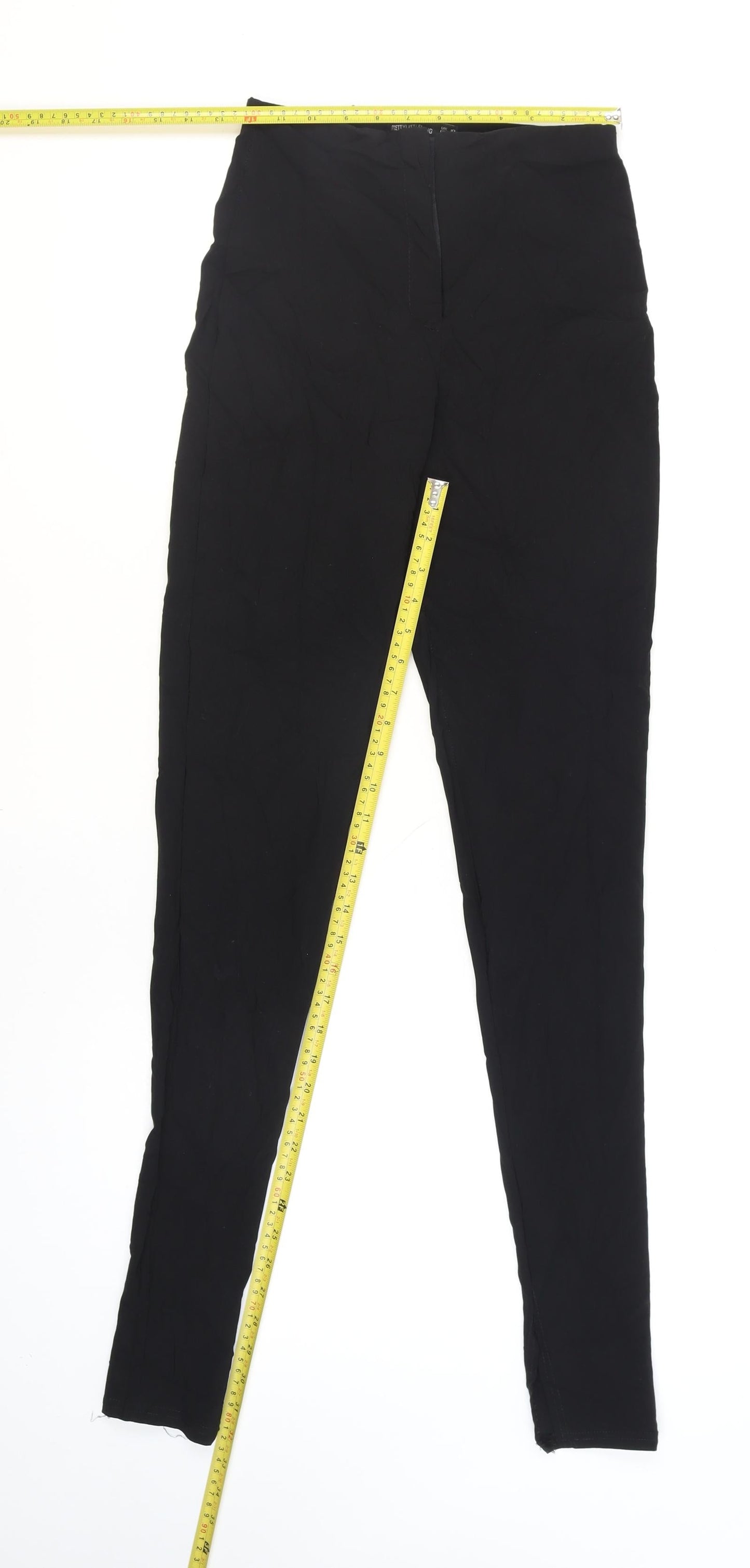 PrettyLittleThing Women’s Black Size 10 Slim Fit Stretch Leggings