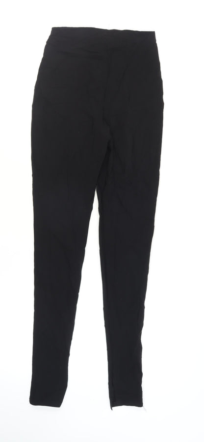 PrettyLittleThing Women’s Black Size 10 Slim Fit Stretch Leggings